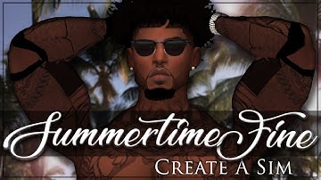 The Sims 4 Create A Sim: Summertime Fine😍 + CC List