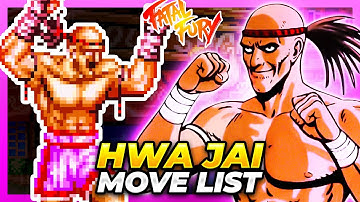 HWA JAI MOVE LIST - Fatal Fury: King of Fighters / Garou Densetsu: Shukumei no Tatakai (FF1)
