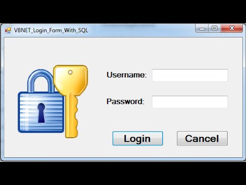 VB.NET - How To Create Login Form With SQL Database Using Visual Basic .Net [with source code]