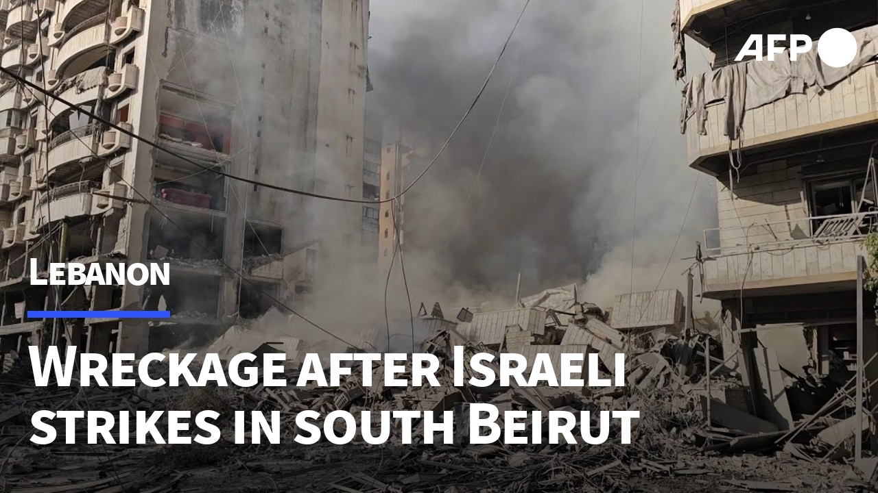 Smoke billows at site of overnight Israeli strike on south Beirut | AFP