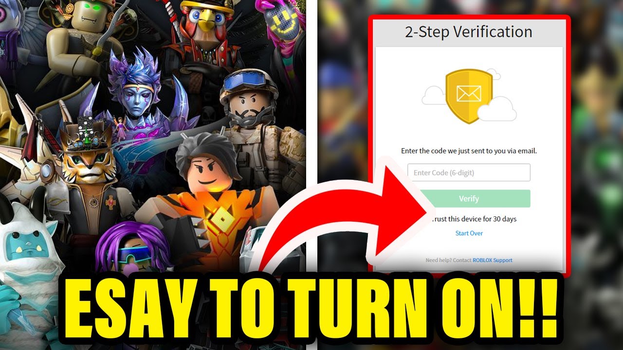 How To Turn On 2 Step Verification On Roblox YouTube