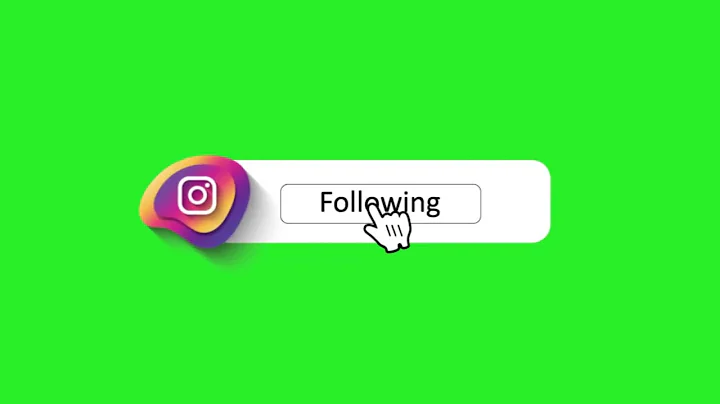 Instagram Button No Copyright Green Screen Instagram Follow Button   Green Screen Video