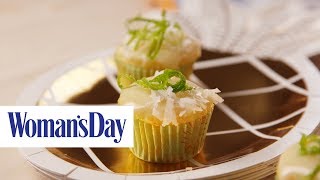 Piña Colada Mini Cupcakes | Woman&#39;s Day + Krups