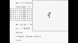 Conway's Game Of Life in APL screenshot 1