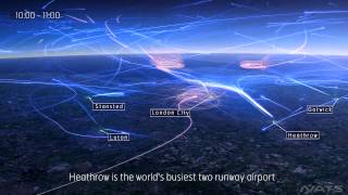 Отличное видео британского центра управления полетами о том что происходит в небе каждый день
