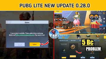 Pubg Lite New Update 0.28.0 | Pubg Lite Me 5 Bc Nhai Mel Raha Hai | 5 BC Problem In Pubg Mobile Lite