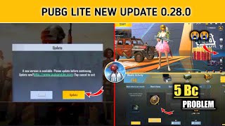 Pubg Lite New Update 0.28.0 | Pubg Lite Me 5 Bc Nhai Mel Raha Hai | 5 BC Problem In Pubg Mobile Lite