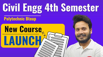 Civil Engineering 4th Sem | New Course Launched by Gaurav Sir & team @gtechpoly