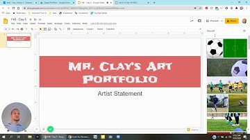 Creating a digital art portfolio using Google Slides