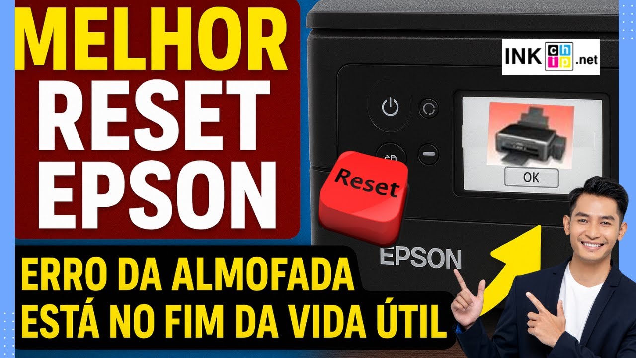 Melhor RESET de IMPRESSORA EPSON (ALMOFADA NO FIM DA VIDA ÚTIL) RESOLVIDO!
