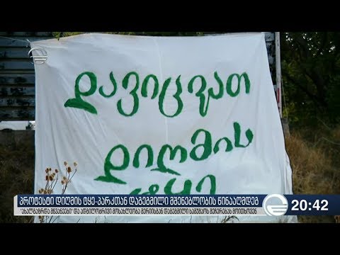 პროტესტი დიღმის ტყე-პარკთან დაგეგმილი მშენებლობის წინააღმდეგ
