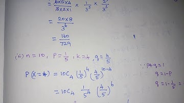 TN 12th MATHS PROBABILITY DISTRIBUTION EXERCISE 11.5 1st SUM