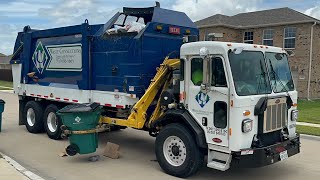 SUPER FULL Brand New Waste Connections Pete 520 Heil Python Garbage Truck PACKING OUT on Heavy Trash