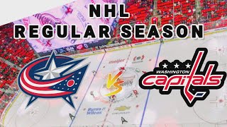 Columbus Blue Jackets vs Washington Capitals | 2025 NHL Regular Season Live Play by Play Score