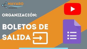 Boleto de salida con formularios de Google ⓂⒶⓋⒶⓇⓄ