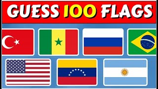 Guess the Flag Quiz | Can you Guess the 100 Flags? 🇺🇸🇹🇷🇳🇴