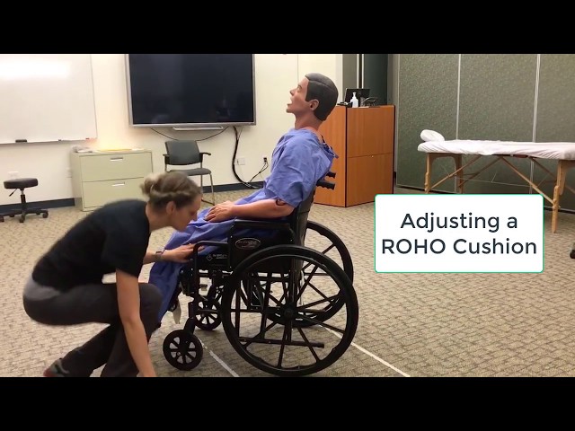 How to properly inflate a ROHO cushion. Explained in less than 2 min. 