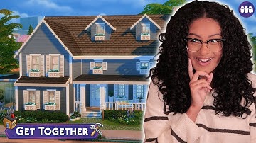 i built a MASSIVE house using *ONLY* Base Game & Get Together | The Sims 4