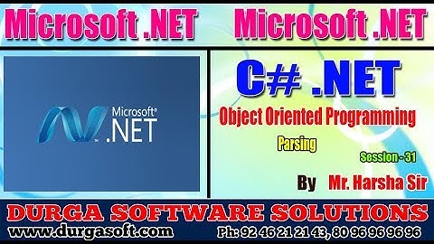 .Net Tutorial || C#.Net Session - 32| OOPS | Conversion Methods | by Harsha sir