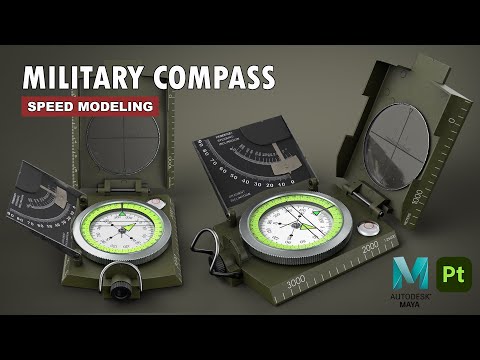 Compass | Autodesk Maya + Substance 3D Painter