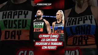 CJ Perry (Lana) ¿le gustaría volver a trabajar con Rusev? #cjperry #rusev #wrestling #luchalibre