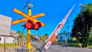 Railroad Crossing in Indonesia | Perlintasan Palang Kereta Api 2024