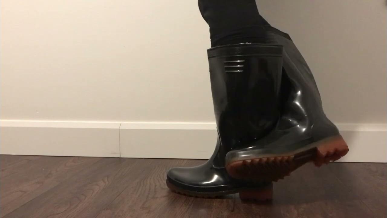 Squeaking my orientale rubber boots 10 YouTube