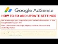 AdSense update - We encourage you to publish your seller information in the Google sellers.json file