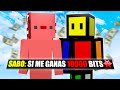 RETÉ a STREAMERS por DINERO en MINECRAFT 🤑