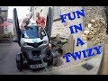 Running out of battery in a Renault Twizy... Electric car review