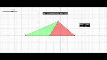A median of a triangle divides it into two triangles of equal areas