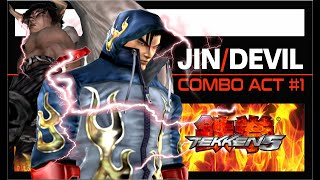 Tekken 5 - Jin & Devil Jin - Exhibition Best Combo - #viral #trending  #youtube