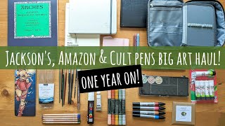 What Did I Use?! Reviewing A Big Jackson's, Amazon Art Haul 1 Year Later: Sketchbooks, Brushes, Pens