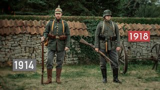 FIRST WORLD WAR German Soldier 1914 & 1918 Compared! (with subtitle)