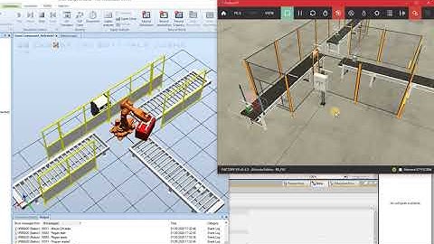 Virtual commissioning  RobotStudio SmartComponents Pick and Place and Factory IO