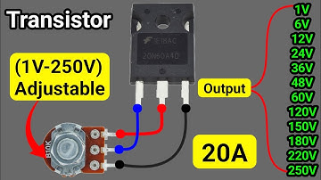 Maak een eenvoudige regelbare spanningsregelaar met een transistor | Transistor-spanningsregelcir...