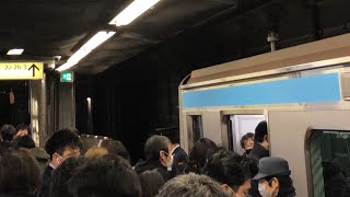 《朝の通勤は蜜です。》東京メトロ東西線【南砂町駅】緊急事態宣言中でもこれ程の人の多さ