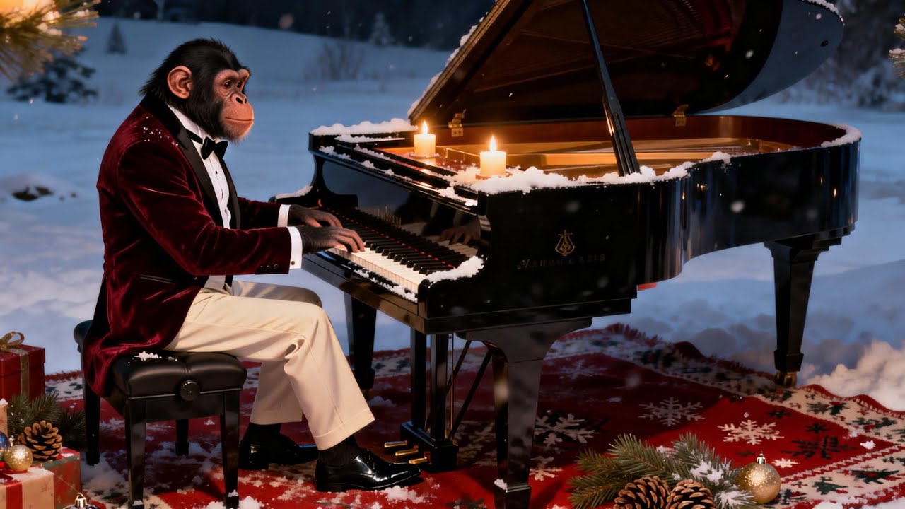 Gentle Christmas Piano in the Snow ❄️🎄 Soft Music for Deep Sleep & Relaxation 💤