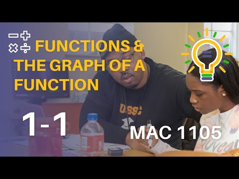 MAC 1105 - Ch.1 ; Q1 - Functions and The Graph of a Function