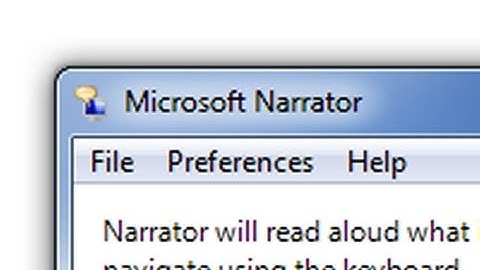 How to turn off narrator in Windows 7 (screen reader)