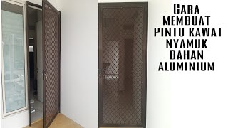 How to make a mosquito net door made of aluminum, xpanda door #door #aluminum #acp #xpanda