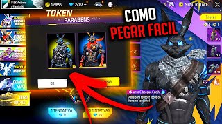 TÁ FÁCIL? PEGANDO COELHÃO CIBORGUE E COELHO CHAMUSCA NOVO TOKEN ROYALE EVENTO NOVIDADES FREE FIRE ff