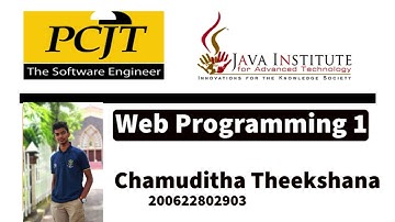 Web Project Task 15 | 1st Year | Semester 01 | Java Institute