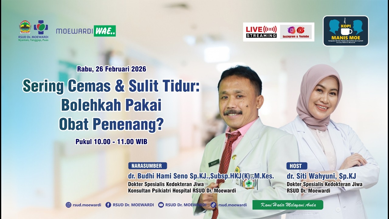 Sering Cemas dan Sulit Tidur, Bolehkah pakai Obat penenang | #013  #KOPIMANISMOE