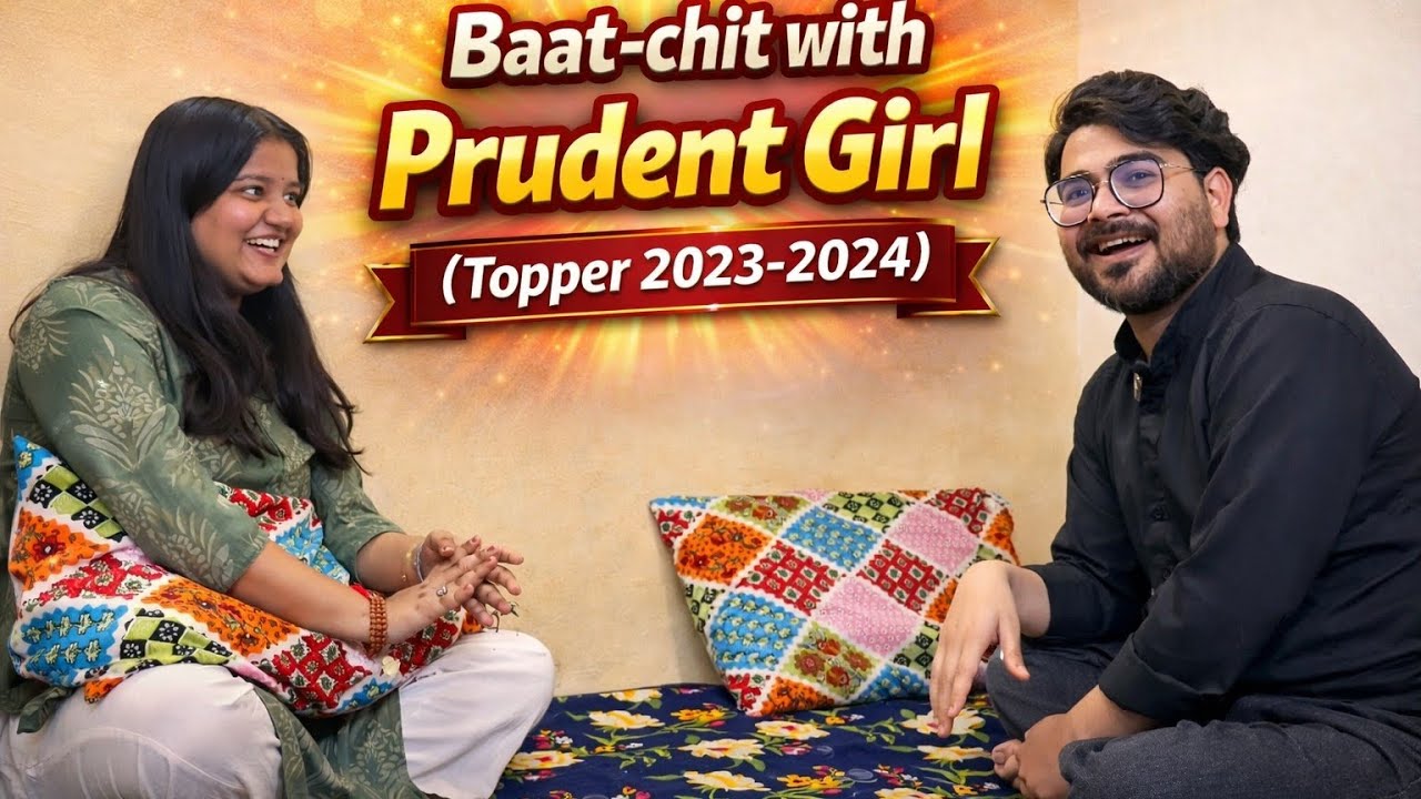 Baat-Chit with Prudent Girl | Special video me hum baat kar rahe hai Topper 2023-24 Prudent Girl se 