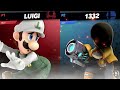 Muir (Luigi) vs bald ugly loser (Mii Gunner 1332) - LR2 - Crow's Nest #3.0