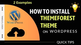 How To Install Themeforest Theme on WordPress | Import Demo content | Installing Purchased Themes screenshot 3