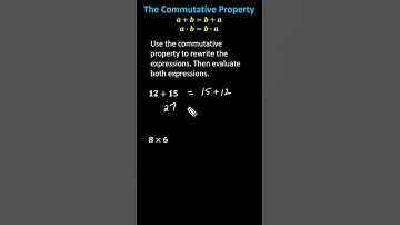 The Commutative Property of Addition and Multiplication #math #maths