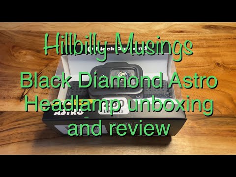 Black Diamond Astro headlamp - Unboxing and desktop review