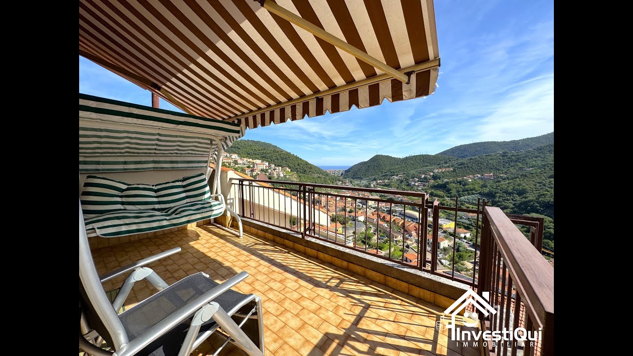 GIORMETI - TRILOCALE CON TERRAZZE VISTA MARE E MONTI , POSTO AUTO PRIVATO - TOVO SAN GIACOMO